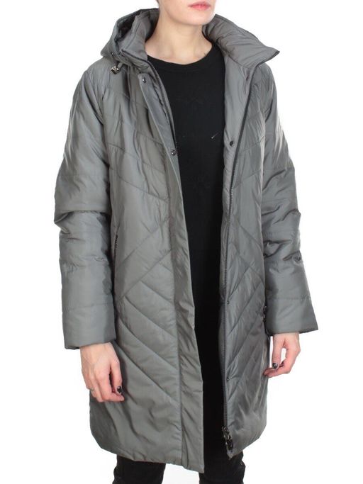 93-613M DARK GRAY Куртка зимняя женская LANKON (верблюжья шерсть) - Fashion фото 8