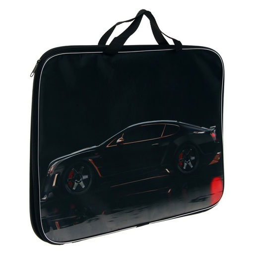 Папка с ручками, А3, текстильная, 47×35×2 см «Тачка»