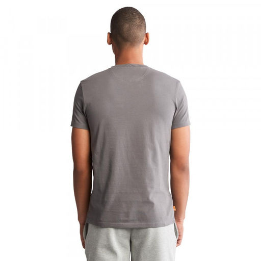 Мужская футболка Timberland SS Dun-River Crew T серая  фото 3