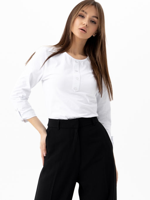 Джемпер хлопок 95%, лайкра 5%,белый