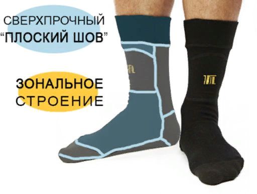 Термоноски унисекс "ТЕРМОЛАЙН" 20% шерсть мериносов