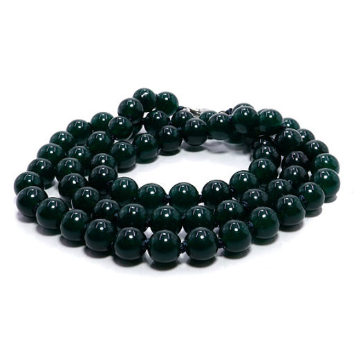 Бусы из камня Зеленый агат 6мм дарует стабильность и процветание - Сандаловый дом фото 2