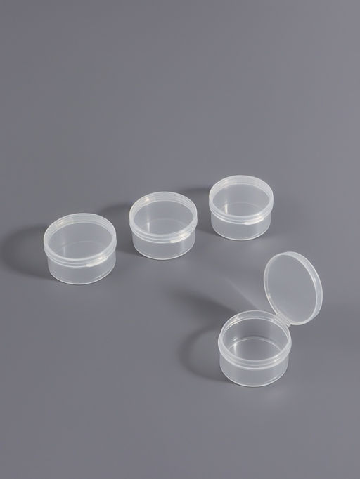 Набор баночек для мелочей, 4 шт., d=4×2.2 см, прозрачный