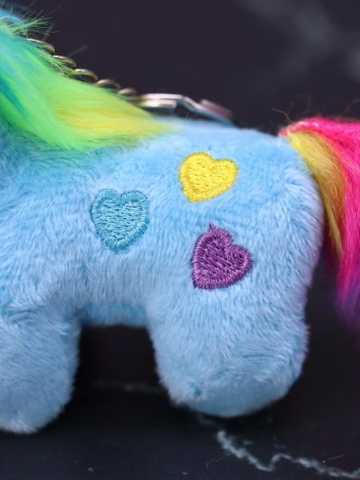 Плюшевый брелок "Unicorn hearts", blue (10 см)