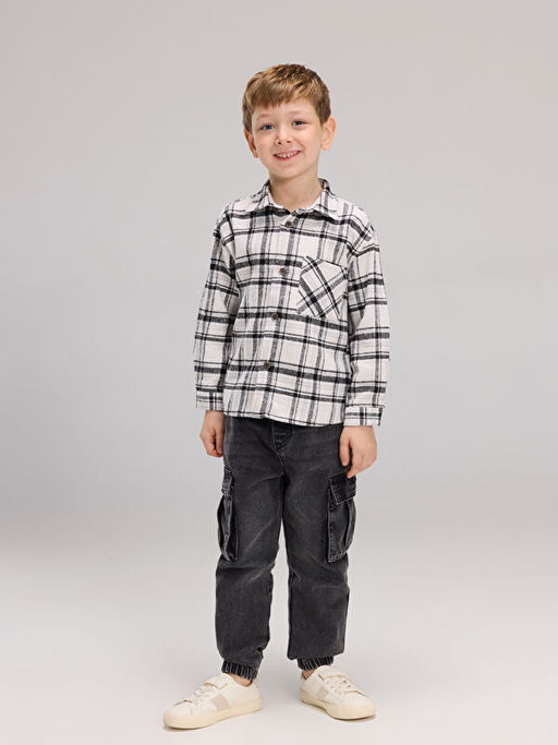 Ekose Erkek ?ocuk Oduncu G?mlek