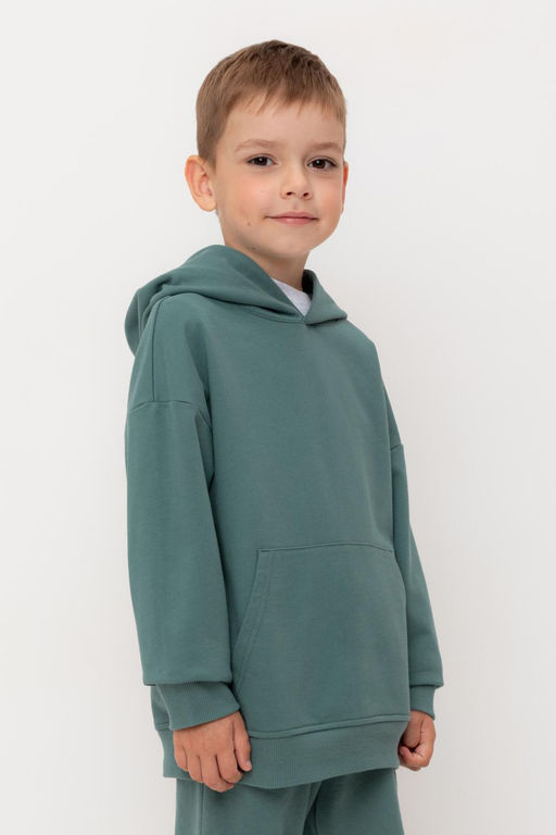 КР 302733-1/темный малахит к556 джемпер (худи) для мал - Crockid фото 4
