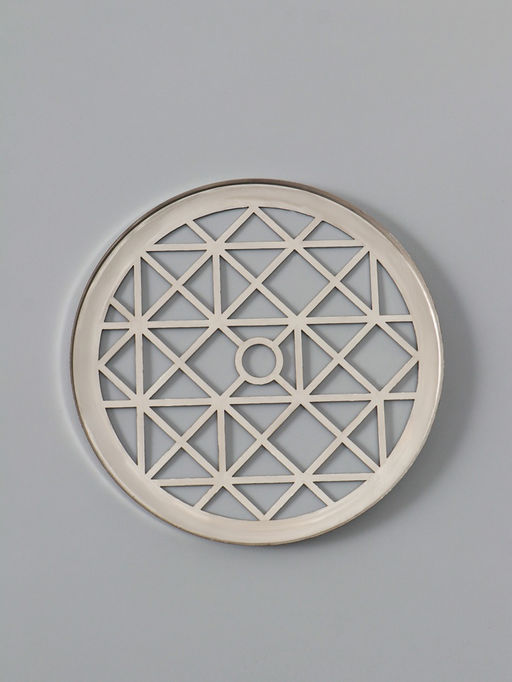 Крышка металлическая для вазы «Классик», d=12 см, серебро