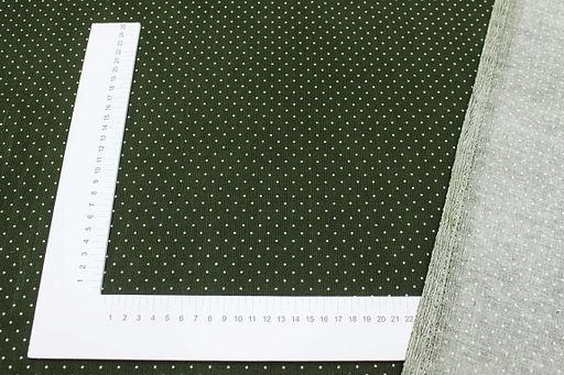 Микровельвет Пшено на темно-болотном хаки, СОРТ2, ш.1.1м, хлопок-100%, 130гр/м.кв - Купава фото 4