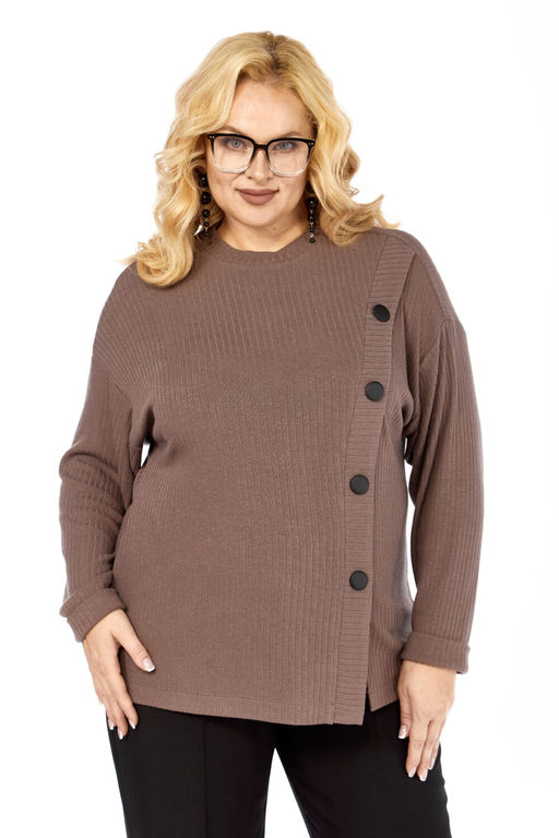 Джемпер Элль стиль 2428-Р кофе