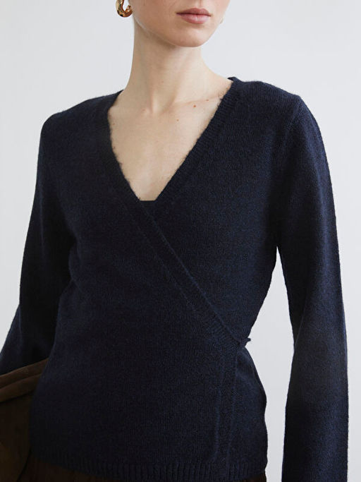 V Yaka Kad?n Triko H?rka