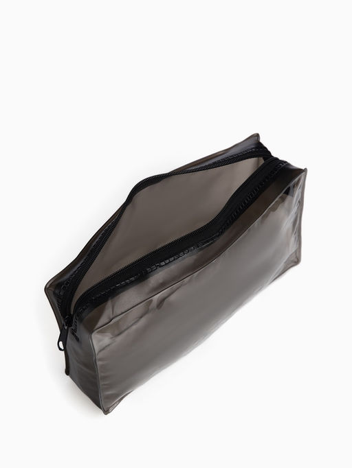 Косметичка на молнии для бассейна, чёрный/прозрачный