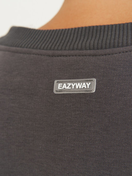 =Утепленный свитшот INFLUENCER оверсайз силуэта - Eazyway фото 3