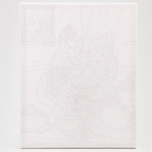 Картина по номерам на холсте с подрамником «Кот за завтраком», 40×50 см