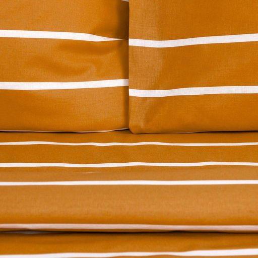 Постельное бельё Этель 2 сп Mustard stripes 175х215см, 200х220см, 70х70см-2 шт, 100% хлопок, поплин  фото 2