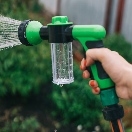 Пистолет для полива, 8 режимов, с колбой для мойки, быстросъёмное соединение, пластик - Simaland фото 5