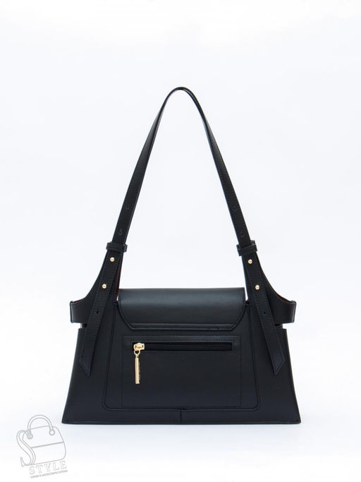Сумка женская кожаная 2389Y black Polina&Eiterou  в Новосибирске