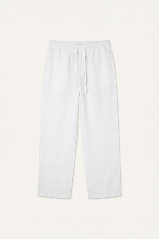 %100 Keten W_de Leg Pantolon - Defacto фото 8