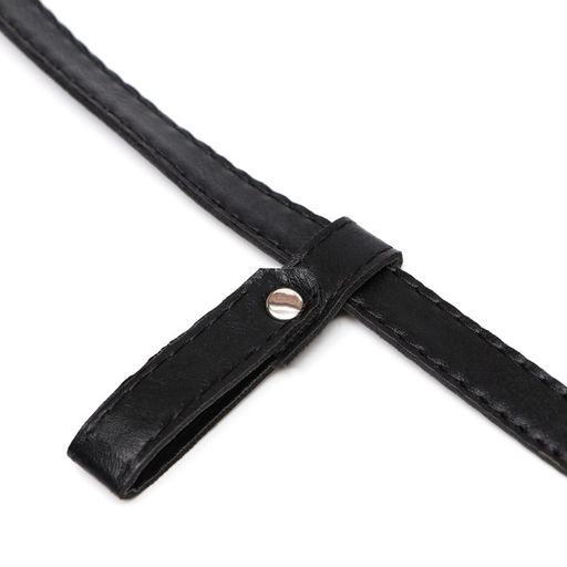 Намордник из прессованной кожи регулируемый, №5, ДН 9,3 см, ОМ 32-40 см, чёрный - Пижон фото 8