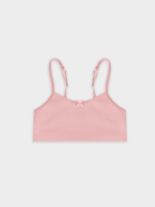 Топ для девочек розовый с бантиком