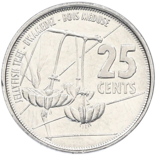 Монета 25 центов 2016 года Сейшелы