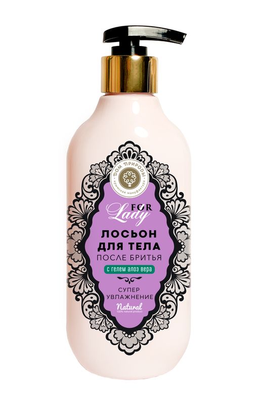 Лосьон для тела после бритья Супер увлажнение с гелем Алоэ Вера - Мануфактура дом природы фото 2