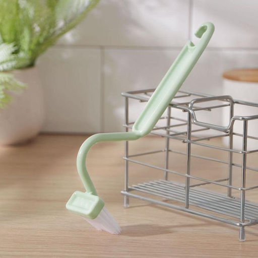 Цена за 5 шт. Щётка с изогнутой ручкой Доляна, 20 см, МИКС