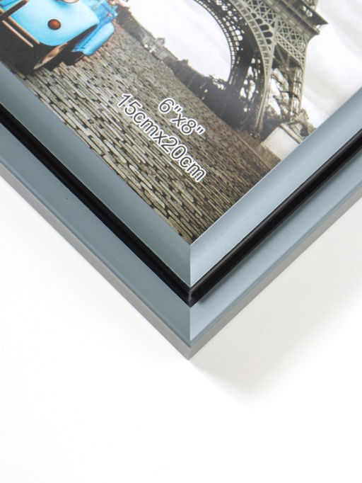 Фоторамка пластик 15х20 см "Остин" серый графит 23,5х18,5х1,5 см