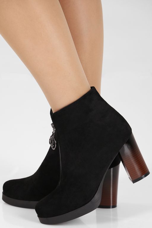 Ботильоны женские с молнией спереди
