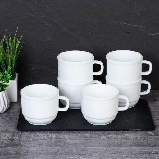 Кружки 6 штук 250 мл Штабелируемая / BY09KFB250 /уп 6/96/ Г - Галеонтрейд фото 2