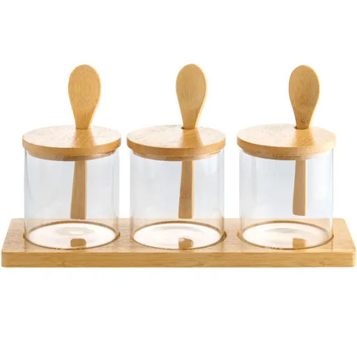 #Крышка бамбуковая для банок из наборов S-695 / S-697