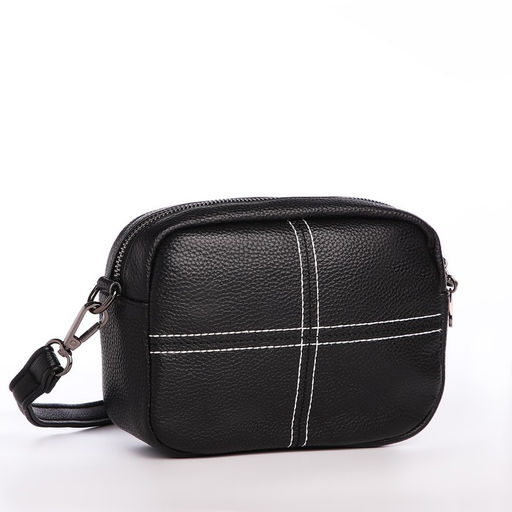 Сумка женская на молнии, цвет чёрный - Simaland фото 3