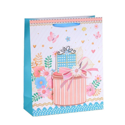 Цена за 12 шт. Пакет подарочный 32x26x10 / 8810M /уп 12/480/Подарки - Галеонтрейд фото 2