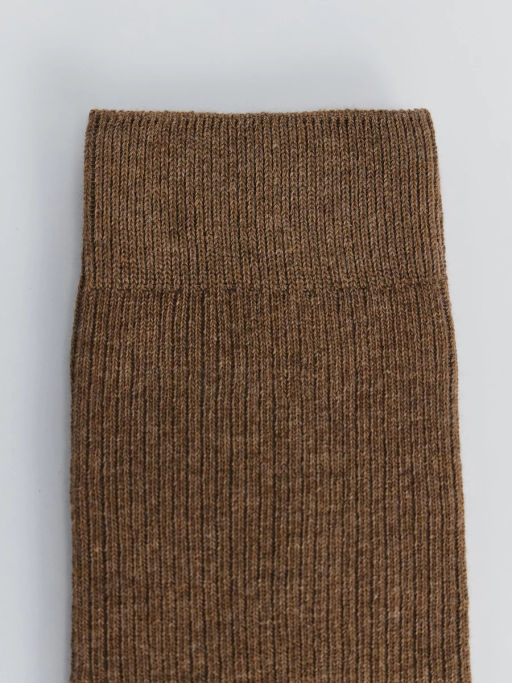 Базовые носки в рубчик средней длины / Zarina  фото 3