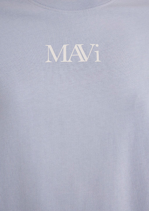 Mavi Logo Bask?l? Lila Tisort  фото 6