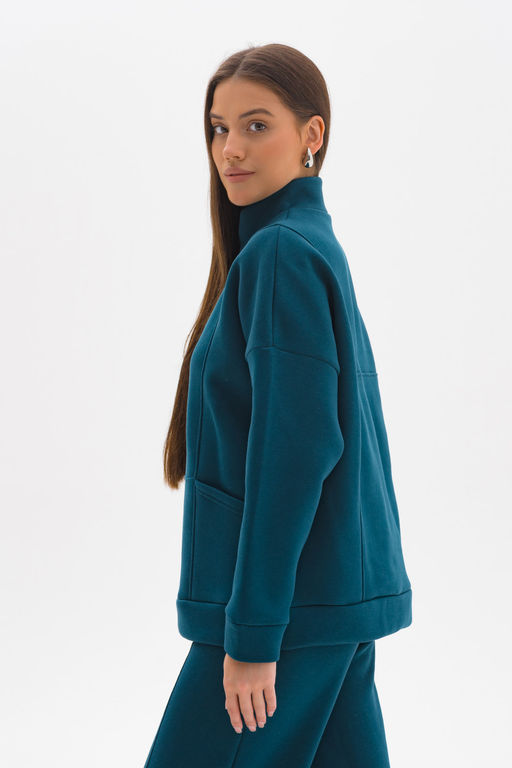 толстовка свитшот Футер 3-х нитка начес - Solo mio фото 3