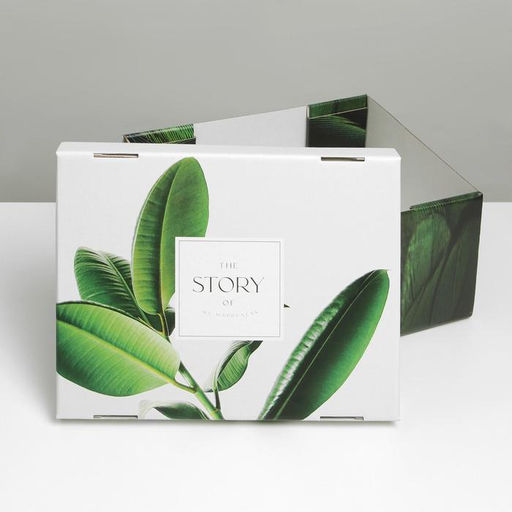 Коробка складная Листья, 31,2 х 25,6 х 16,1 см - Дарите счастье фото 3