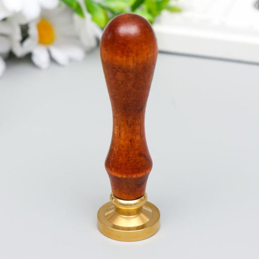 Печать для сургуча с деревянной ручкой «Дракон» 9×2.5×2.5 см