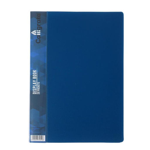 Набор папок А5, 20 вкладышей, Calligrata, карман на корешке, синие, 3 штуки  фото 2