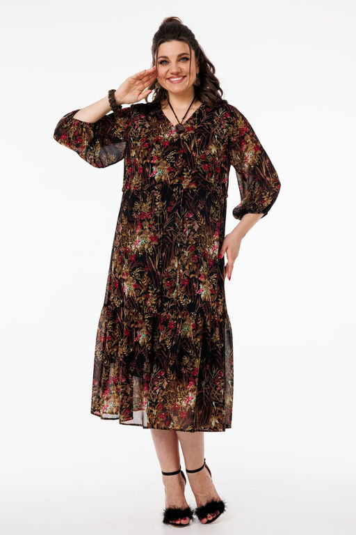 Платье ANELLI 1504 цвет явы  фото 9