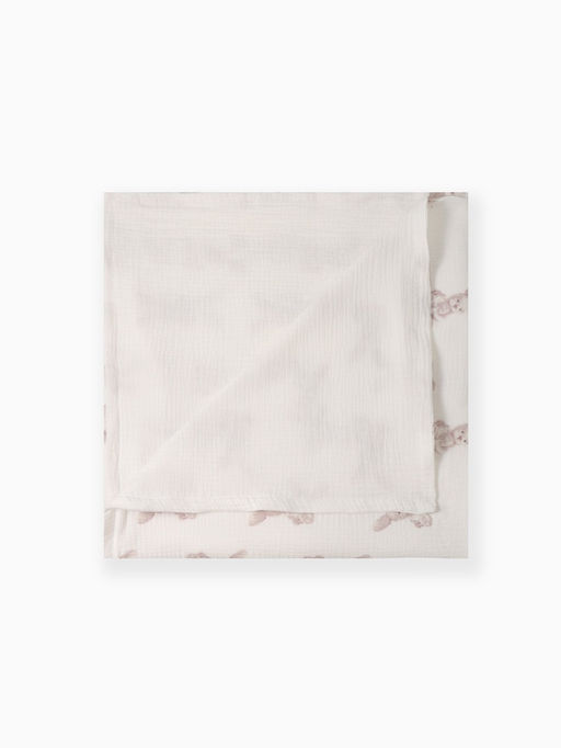 Покрывало Крошка Я «Зайка» 100×130 см, муслин, 4 слоя, хлопок 100%