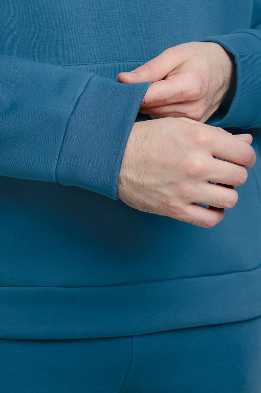 Арт. 69102 Костюм с брюками мужской с начесом 50-56 (4 шт) Цвет:джинс