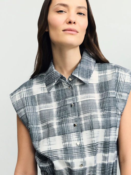 Платье миди в клетку / Zarina