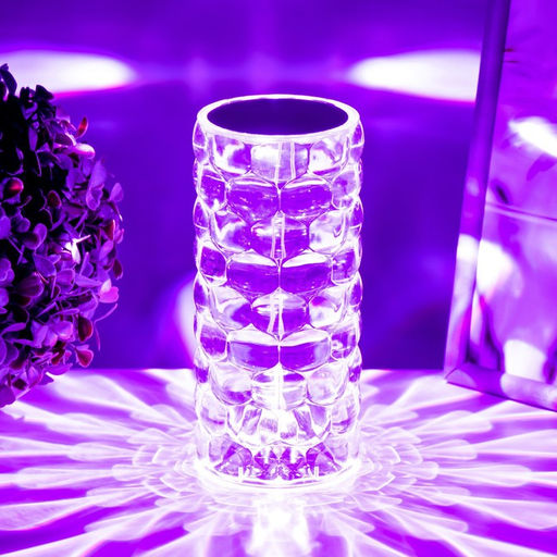 Настольная лампа с ПДУ Призма LED RGB сенсорная АКБ 8?8?18 см RISALUX