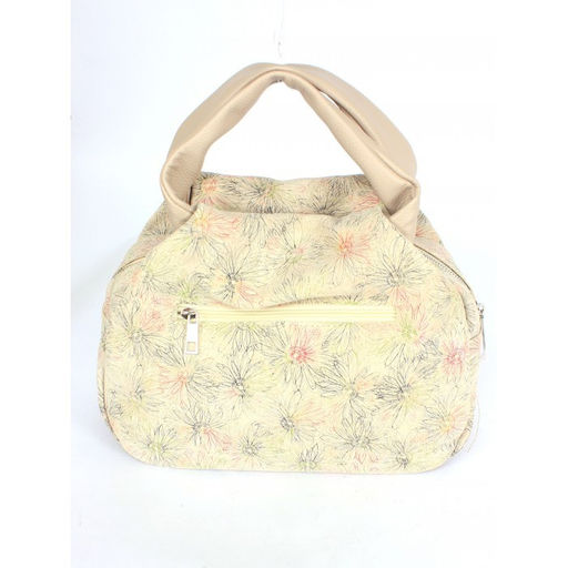 Сумка женская натуральная кожа ADEL-318/ММ (отделка ИСК/КОЖА) . 1 отд, плечевой ремень, бежевый 263988 - Adelia фото 2