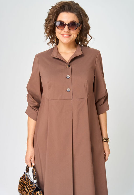 Платье EVA GRANT 7168 капучино