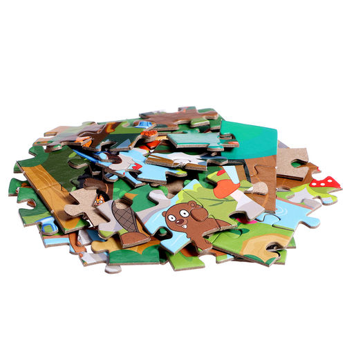 Пазл в термостакане «Синий трактор: Лесные жители», 250 мл, 54 элемента