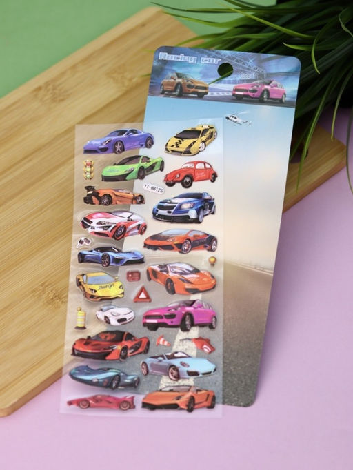 Наклейки объемные "Sports car" (9*22,5 см)