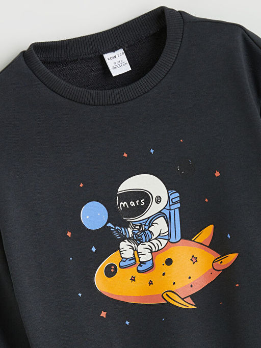Bisiklet Yaka Erkek ?ocuk Sweatshirt