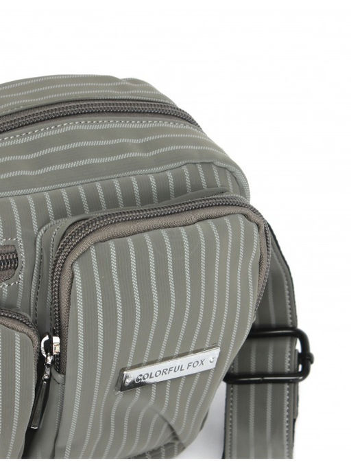 Сумка женская текстиль CF-997, 1отд, плечевой ремень, серый SALE 264798 - Bobo фото 4