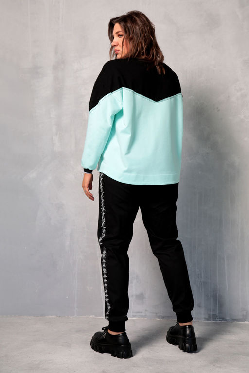 Свитшот BegiModa 4067 мята  фото 2